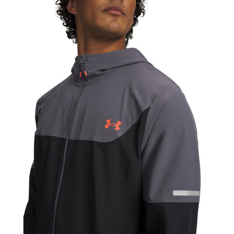 Tech Utility Woven Jacket Zwart Grijs