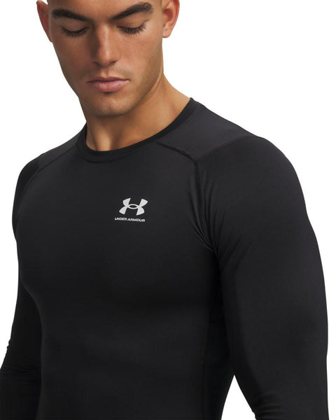 UA HG ARMOUR COMP LS Schwarz