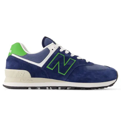 New Balance 574 Navy Blue / Green U574QBL