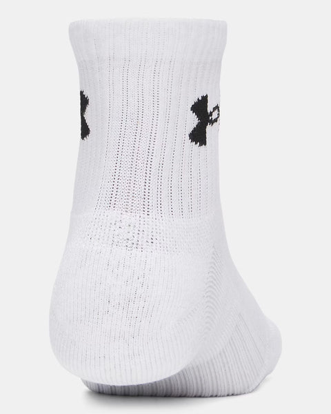 UA Performance Cotton 3P Crw Wit | Steel