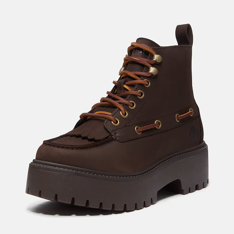 Stone Street Mid Lace Boot Dark Brown
