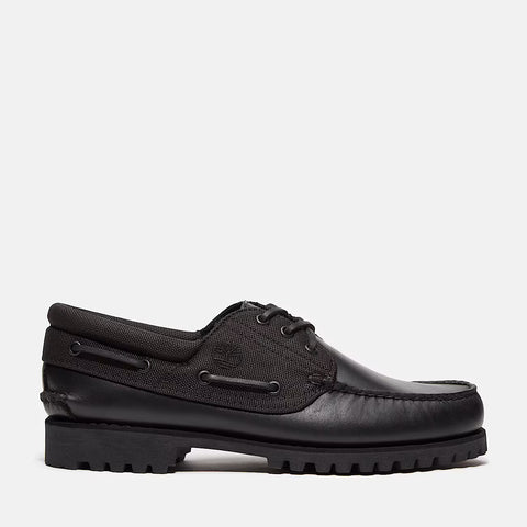 Authentic Boat Shoe Black | Blackout Full Grain