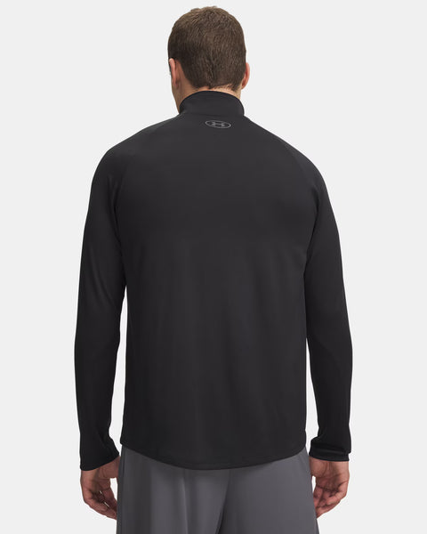 UA Tech 2.0 1/2 Zip Zwart | Charcoal