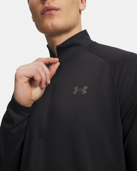 UA Tech 2.0 1/2 Zip Zwart | Charcoal