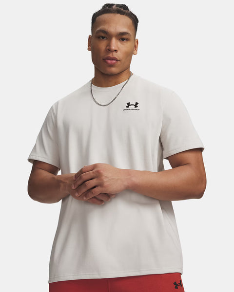 UA M Logo EMB Heavyweight SS Summit White | Off-White