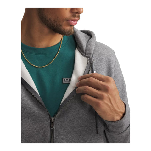 Icon Fleece FZ Hood Pitch Gray | Medium Heather
