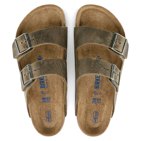 Arizona Soft Footbed Geolied Leer Vervaagd Kaki