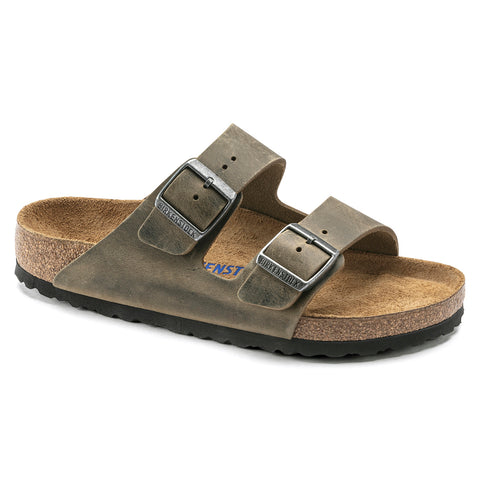 Arizona Soft Footbed Geolied Leer Vervaagd Kaki