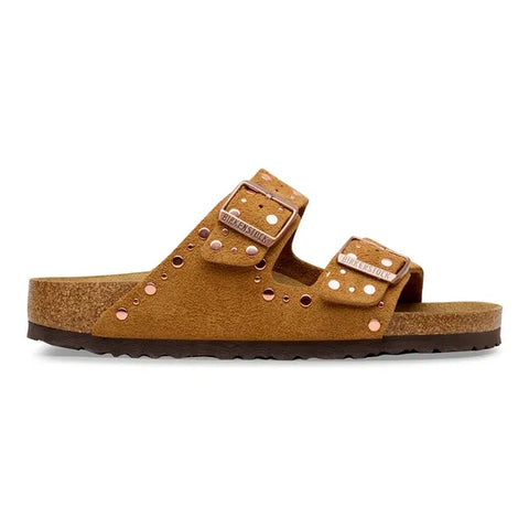 Arizona Rivet Suede Leather Mink