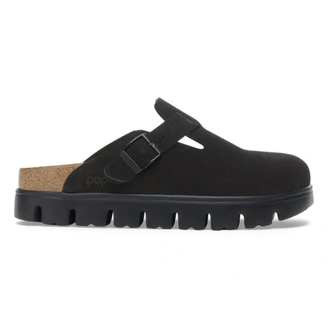 Boston Chunky Suede Leather Black