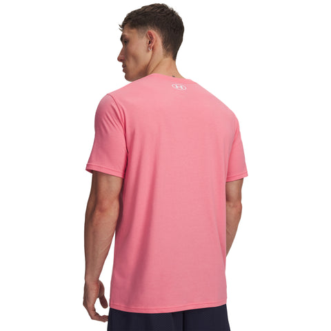 UA M Sportstyle LC SS Bittersweet Pink | Wit