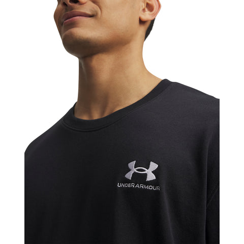 UA M Logo Emb Heavyweight SS Zwart