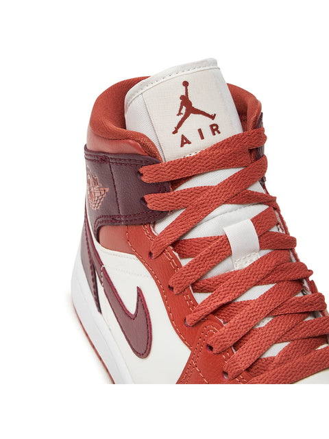 Air Jordan 1 Mid Dusty Peach | Night Maroon
