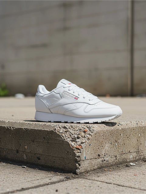 Classic Leather White | Pure Grey