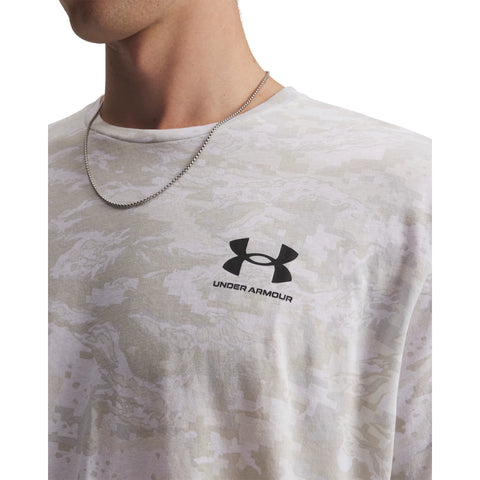 UA ABC Camo SS White | Mod Gray