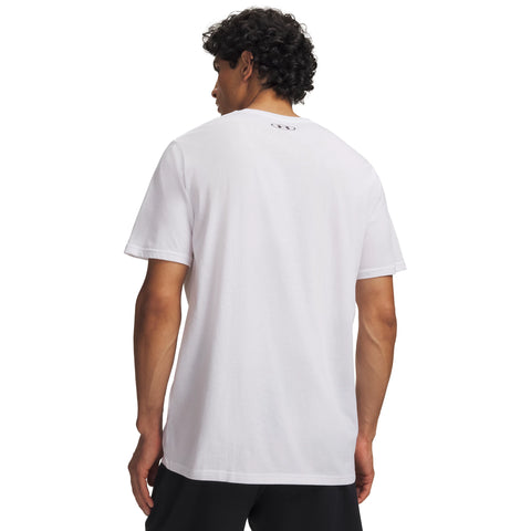 UA M L CHEST LOCKUP SS MFO White