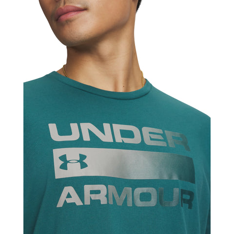 UA Team Issue Wordmark SS Rack Green | Arden Green